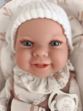 Bebe Muñeca Reborn 90cm con Cuna y Accesorios