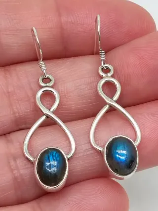 Pendientes Plata 925 y Labradorita