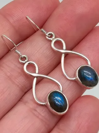 Pendientes Plata 925 y Labradorita