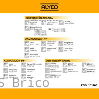 Maletín Herramientas 98 Piezas Alyco 101460