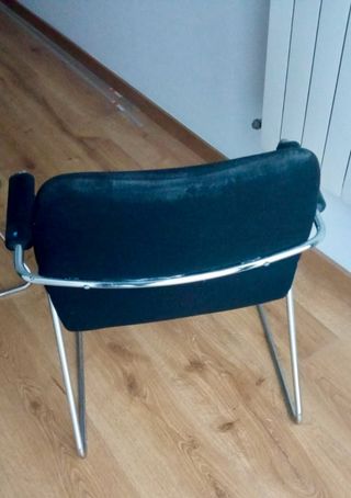 6 Sillas de Tela y Metal oficina