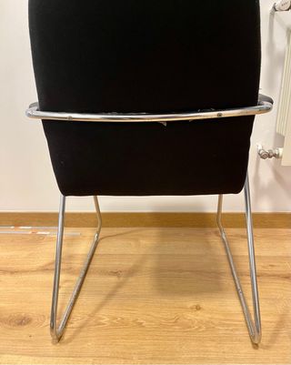 6 Sillas de Tela y Metal oficina