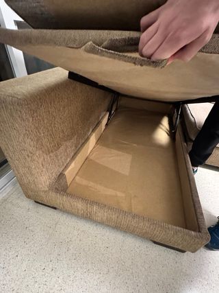 Sofá modular chaise longue beige