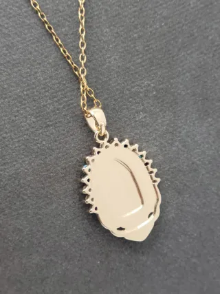 Virgen de Guadalupe Collar Dorado Multicolor