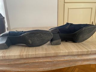 Zapatos tacón medio azul marino