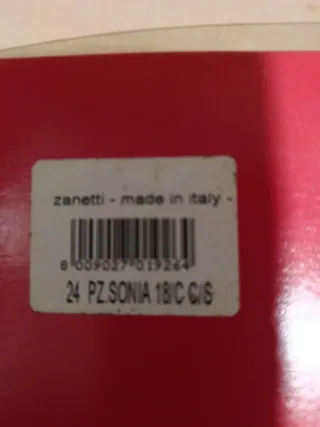 Juegos de Cubiertos Zanetti 24 Piezas.