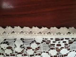 2 unidades de tapete encaje para mesita o cómoda