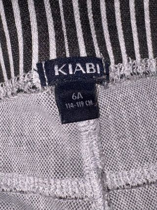 Leggings Kiabi bimba 6 anni righe bianco nero