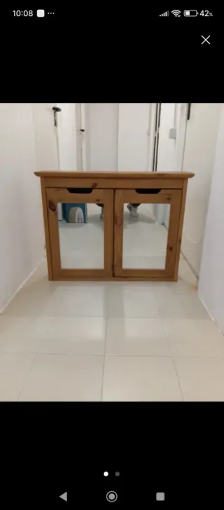 Muebles baño madera IKEA