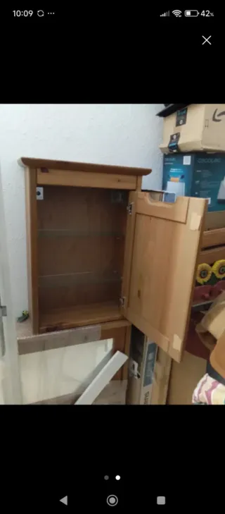 Muebles baño madera IKEA