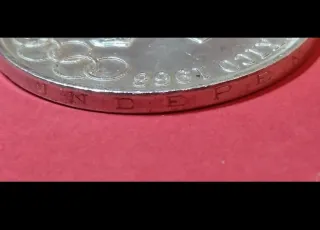 Moneda de plata pura 25 Pesos México 1968