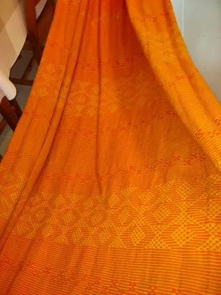 Hamaca colombiana, artesanal naranja y amarillo