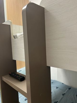 Cama tren 3 camas con almacenaje Si  colchon leeer