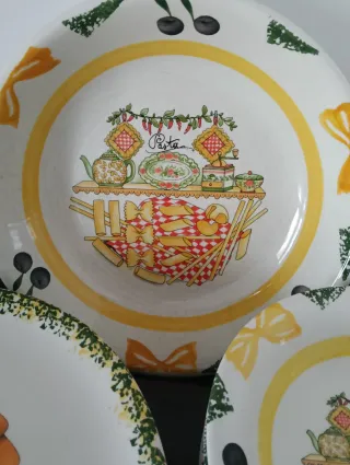 Vajilla italiana pintada a mano
