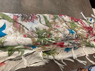 Foulard multicolore con perle