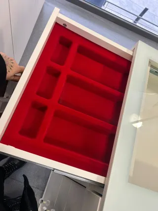 Tocador con espejo y luces LED