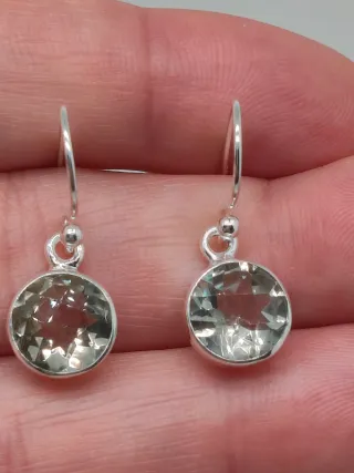 Pendientes Plata 925 y Prasiolita