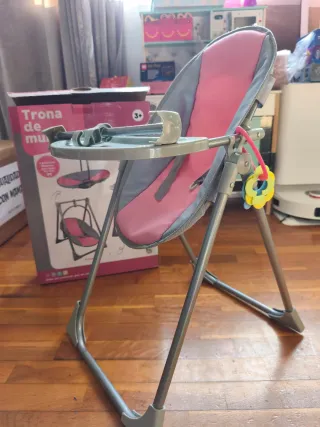 Trona para muñecas/bebés se convierte en mecedor