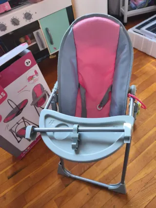 Trona para muñecas/bebés se convierte en mecedor