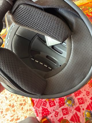 Casco de moto ciclomotor negro