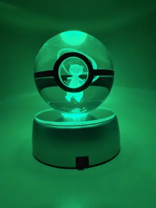 Lampada Pokeball Mew 3D LED