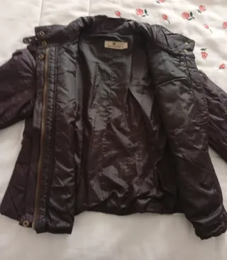 Cazadora acolchada marrón talla 44
