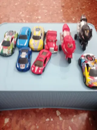 Lote 9 Juguetes Coches y Motos