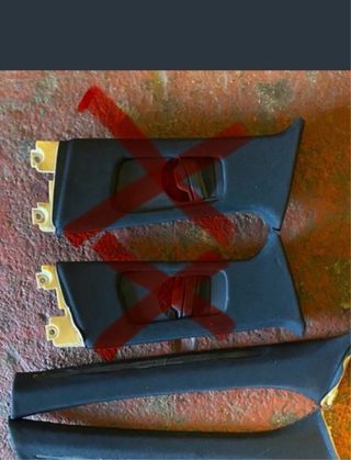 Pilares bmw e46 berlina. RETAPIZADOS