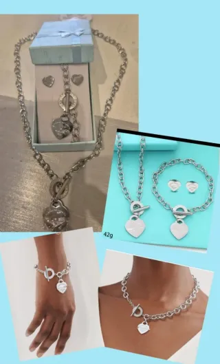 Parure Acciaio Inox Stile Tiffany