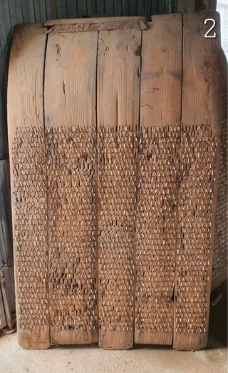 Trillas antiguas de madera