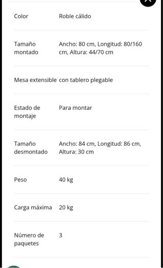 Mesa de centro elevable VARDE sin usar NO NEGOCIAB