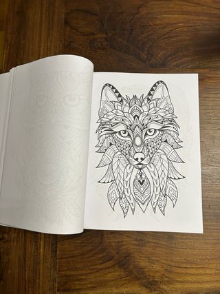 Libro colorear relajante animales/mandalas
