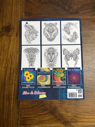 Libro colorear relajante animales/mandalas