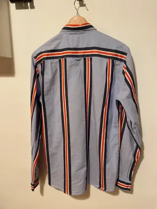 Camisa de rayas Springfield Talla L Custom Fit