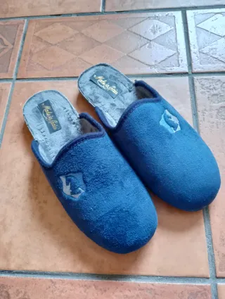 Zapatillas de casa azules