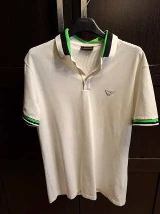 Polo Armani Hombre Blanco Verde
