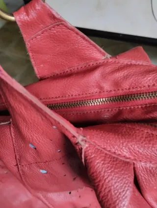 Bolso Desigual color burdeos Amplio