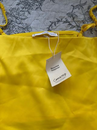 Conjunto Top y Falda Mango Amarillo