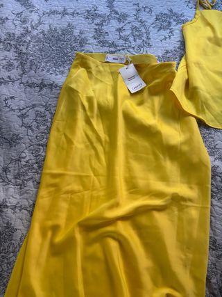 Conjunto Top y Falda Mango Amarillo