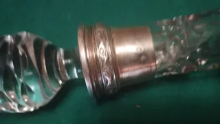 Licorera Vintage Cuello Plata Años 60