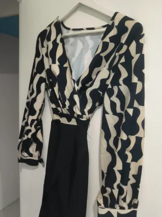 Vestido midi estampado