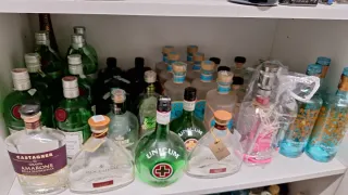 40 bottiglie vuote di gin