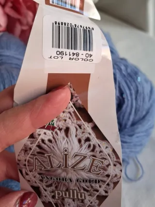 4 Gomitoli lana Alize con paillettes