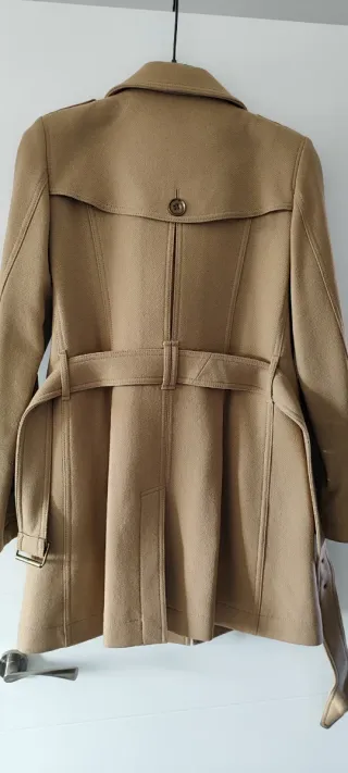 Abrigo de lana Burberry Beige