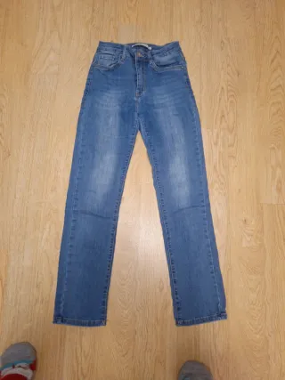 Pantalón vaquero azul recto T.36