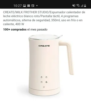 Calentador y espumador de leche