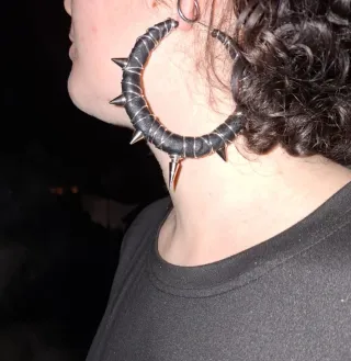 Pendientakos kaos xl negros