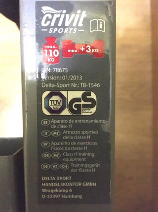 Banco Abdominales CRIVIT Sports (Hamburgo)