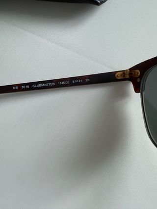 Gafas Ray-Ban Clubmaster Clásicas Marrón/Dorado