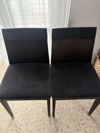 Juego de 4 sillas de comedor Tapizadas